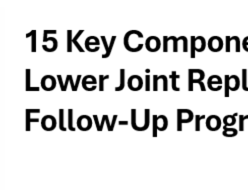 15 Key Components of a Lower Joint Replacement Follow-Up Program Under TEAM